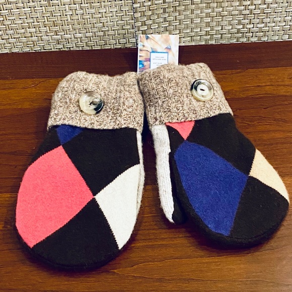 Smitten Mitten Accessories - 🌟HP🌟Upcycled Mittens Handmade of Wool Sweaters L